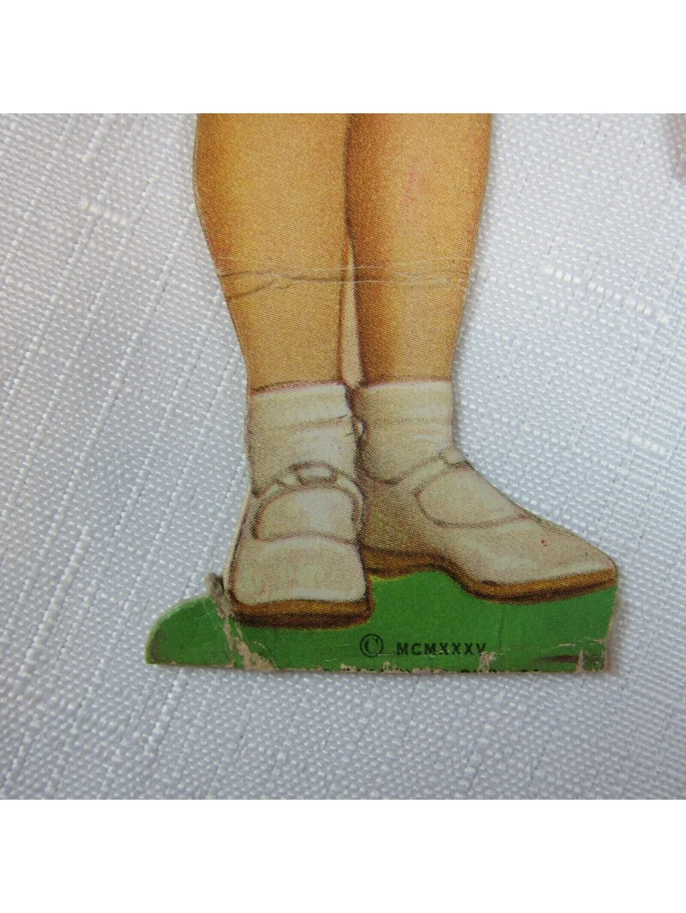 Vintage 1935 Shirley Temple Standing Paper Doll & Clothing Set Saalfield RARE
